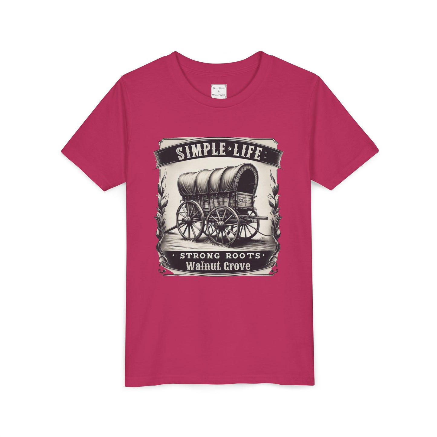 Walnut Grove Youth Tee, Laura Ingalls Wilder Simple Life Design, Vintage Style Shirt, Kids Graphic Tee, Farmhouse Kids Apparel, Adventure