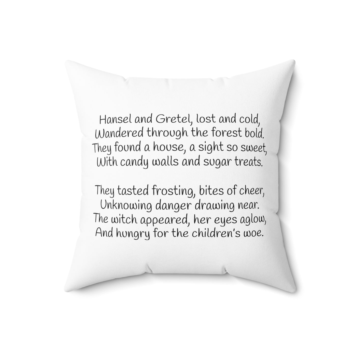 Fairy Tale Pillow, Cozy Decor, Kids Room Accent, Gift for Readers, Nursery Pillow, Storybook Home Decor, Hansel and Gretel