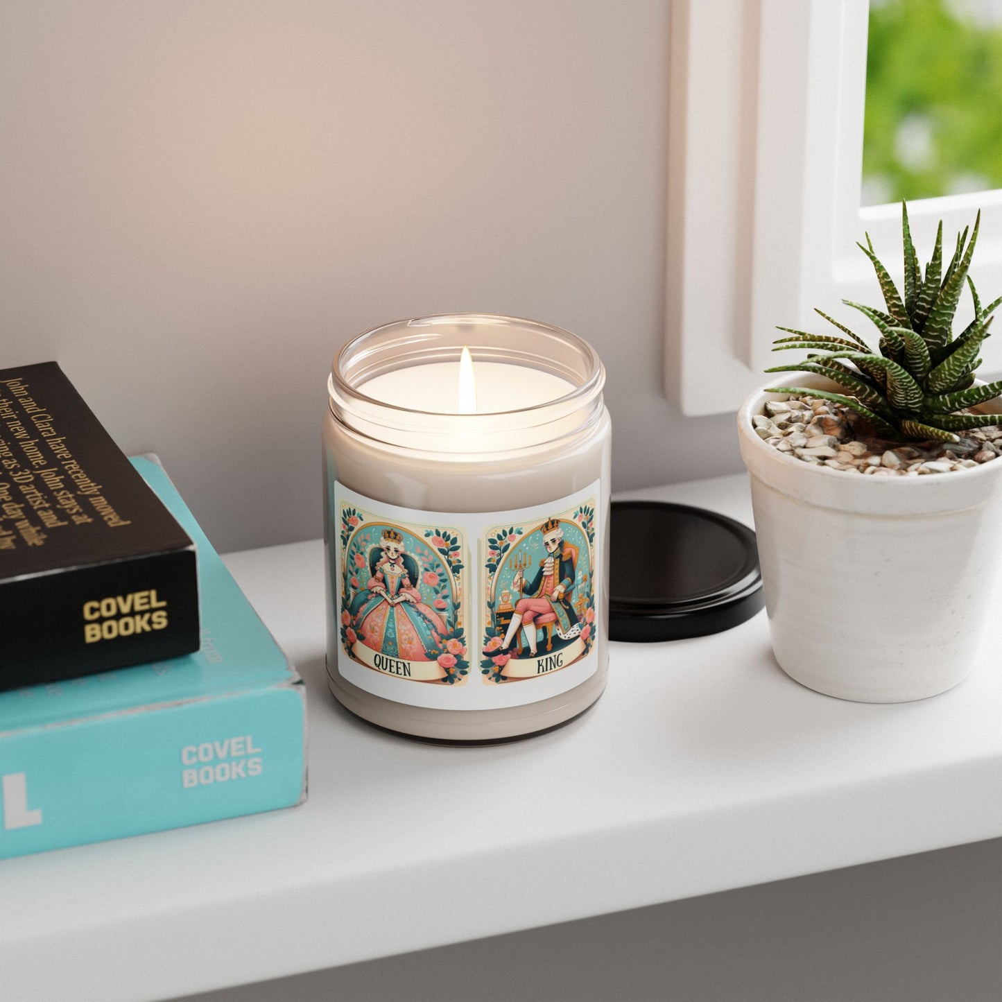 Queen Marie Antoinette, King Louis, France, Royalty, Cotton Blossom, Whimsical, Scented Soy Candle, 9oz