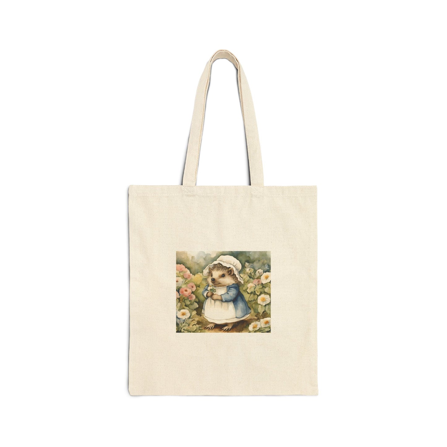 Beatrix Potter, Mrs. Tiggy-winkle, Hedgehog, Spring, Easter, Cotton, Canvas Tote Bag, Literary Tote