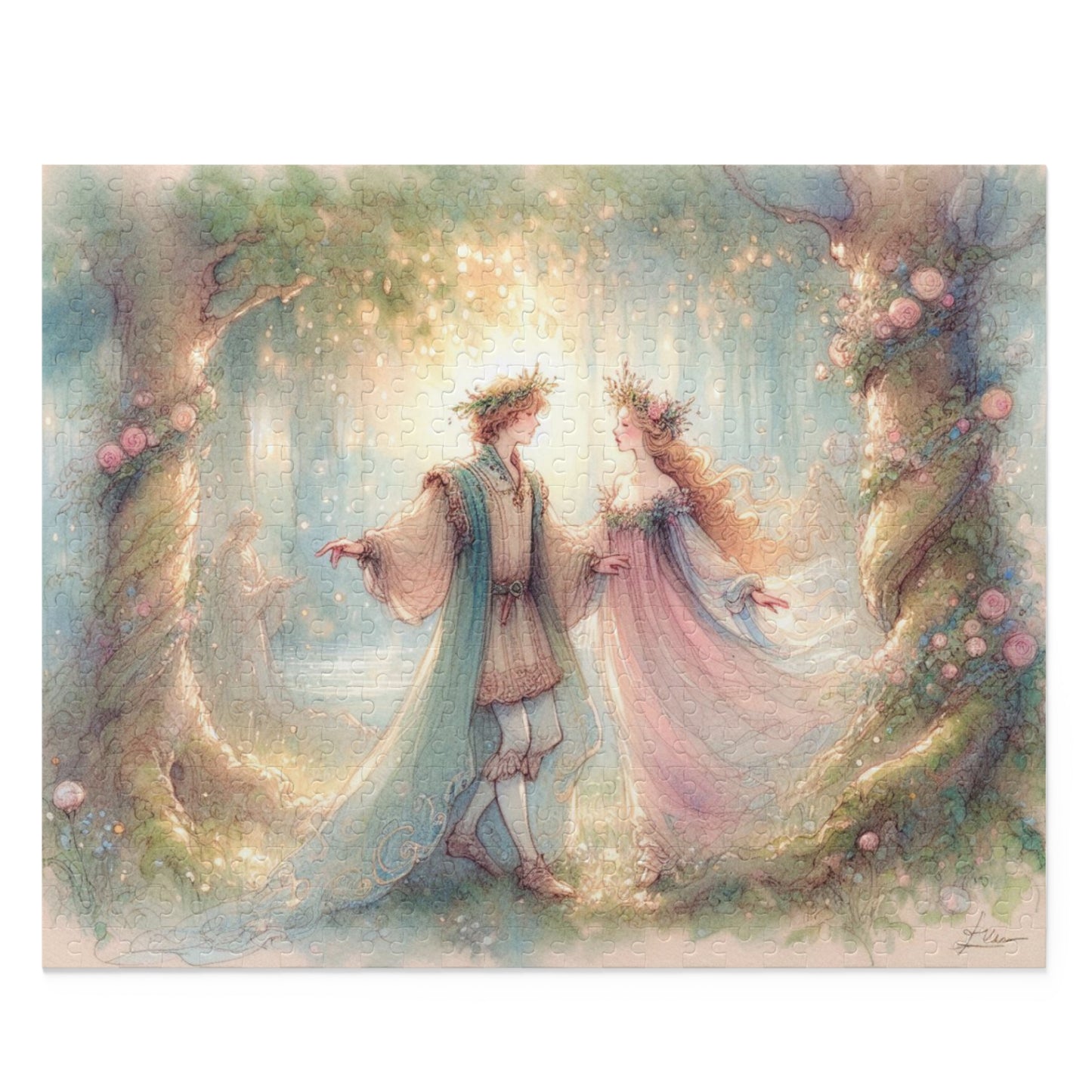 Fairy Tale Puzzle | Enchanting Jigsaw for Couples & Families | Shakespeare Theme, 120, 252, 500 Pieces