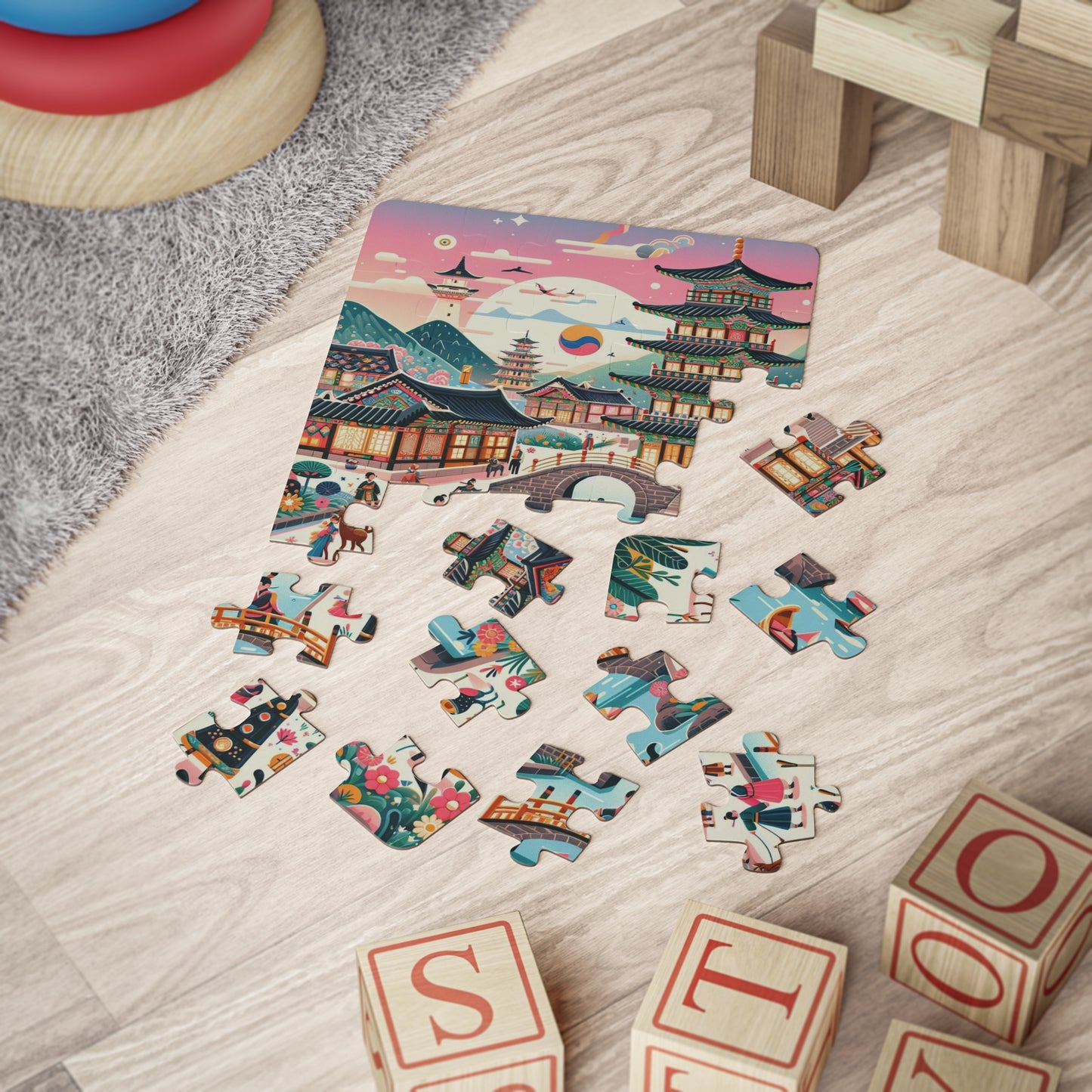 South Korea, Seoul, Educational Game, Kids' Puzzle, 30-Piece