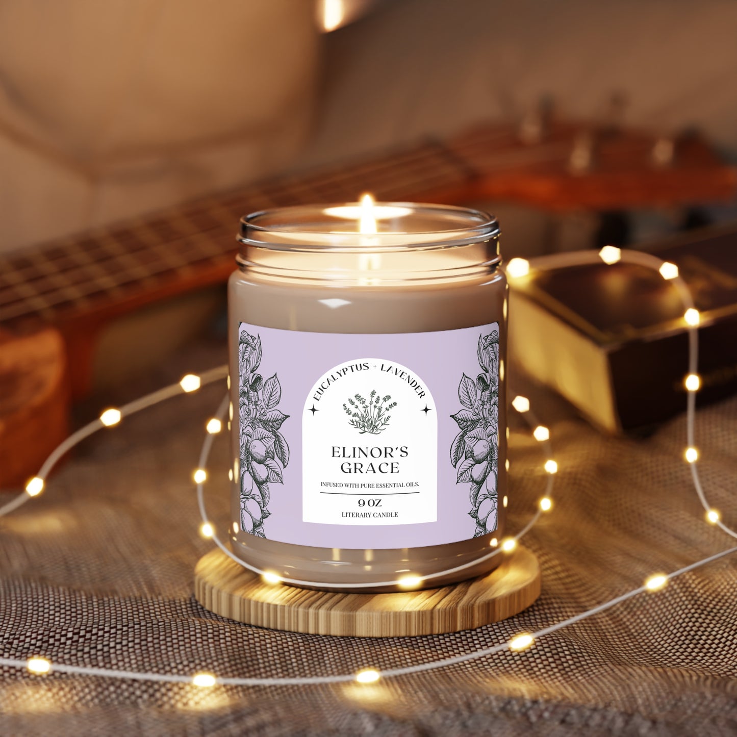 Regency, Jane Austen, Austenite, Candle, Elinor, Dashwood, Sense and Sensibility, Gift, Shower, Birthday, Scented Soy Candle, 9oz