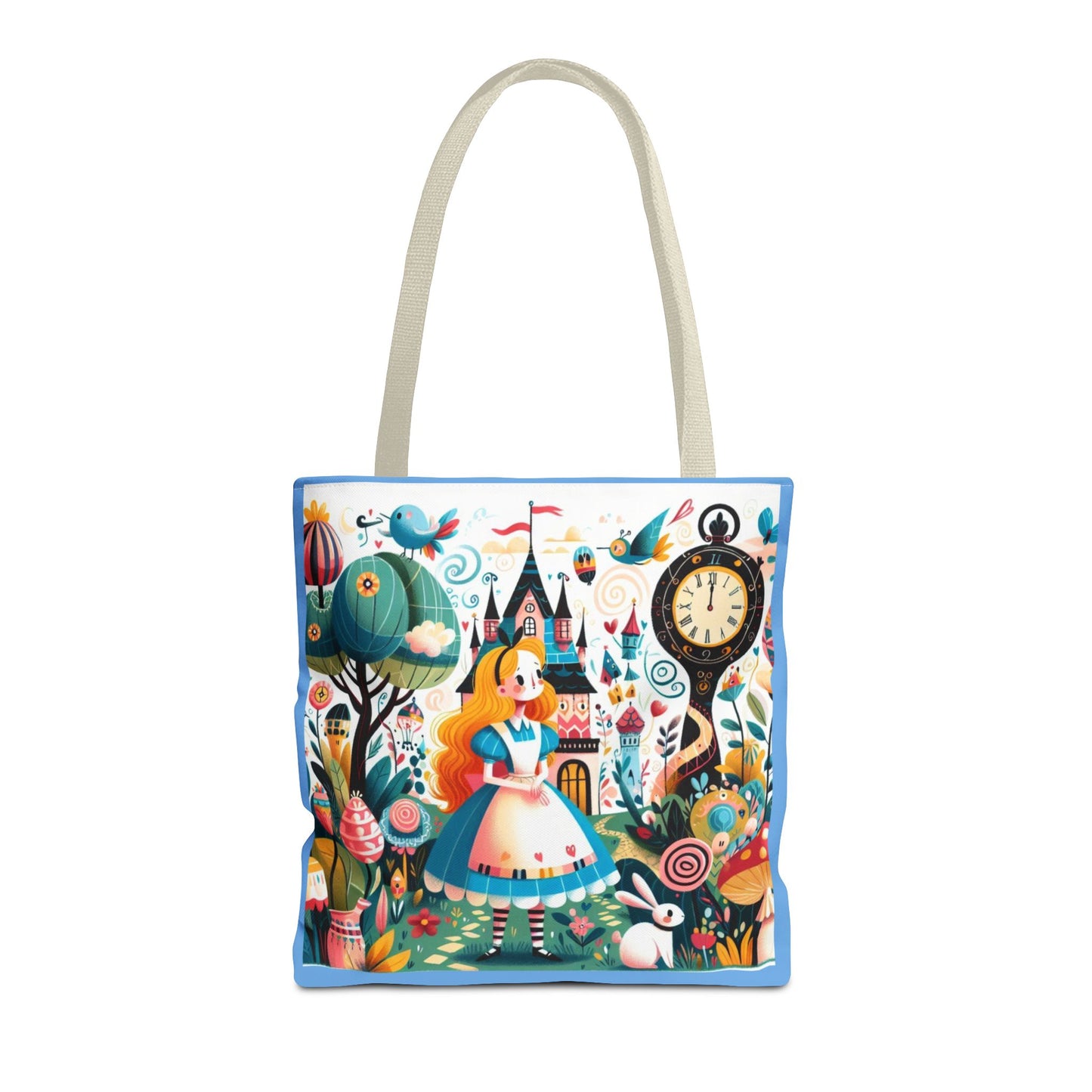 Alice in Wonderland, Fairytale, Lewis Carroll, Tote Bag, Book Bag, School, Library, Book Club