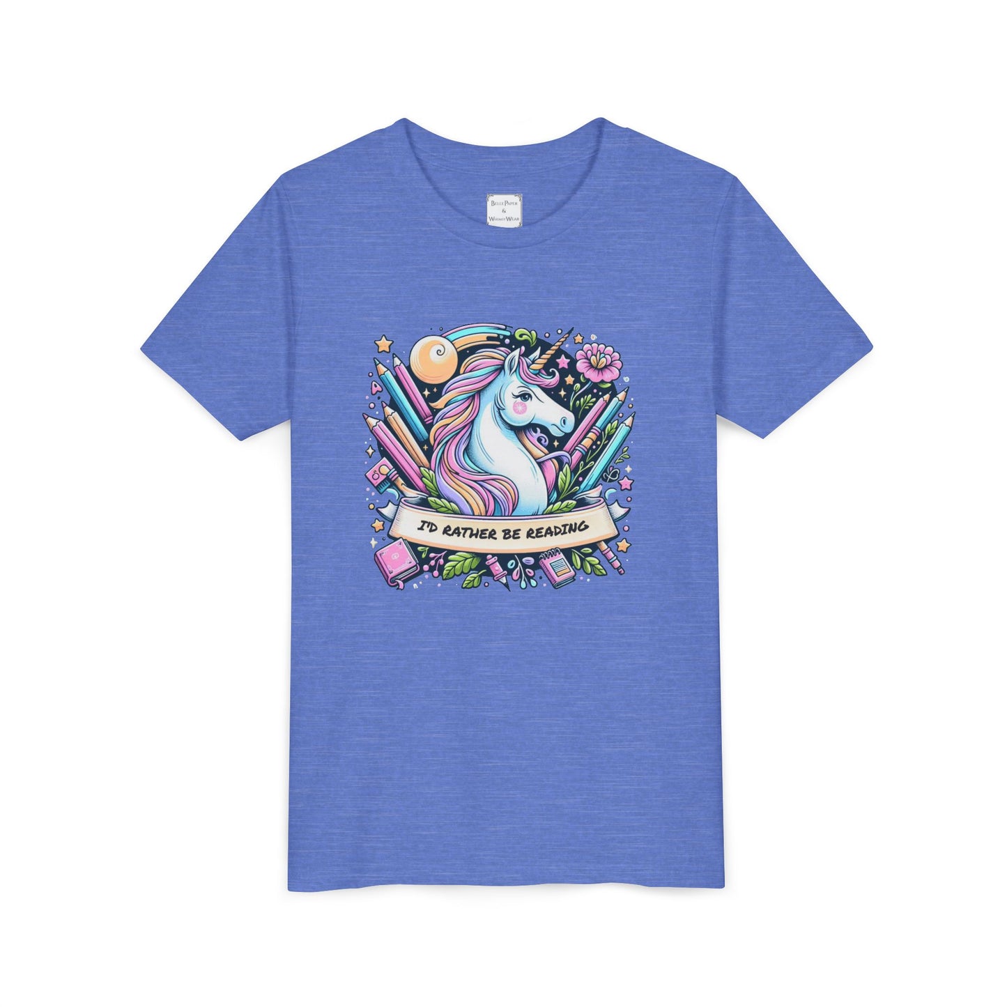 Youth Tee, Unicorn Reading Shirt | Fun Kids Tee, Unicorn Lover Gift, Reading Shirt, Birthday Present, Cute Graphic Tee, Youth Shirt