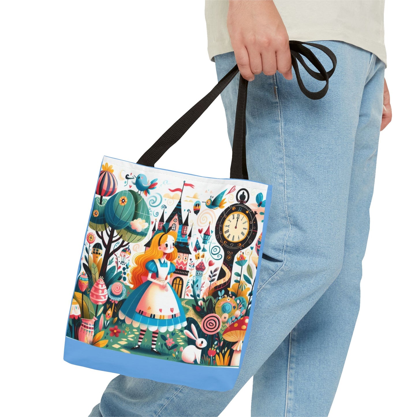 Alice in Wonderland, Fairytale, Lewis Carroll, Tote Bag, Book Bag, School, Library, Book Club