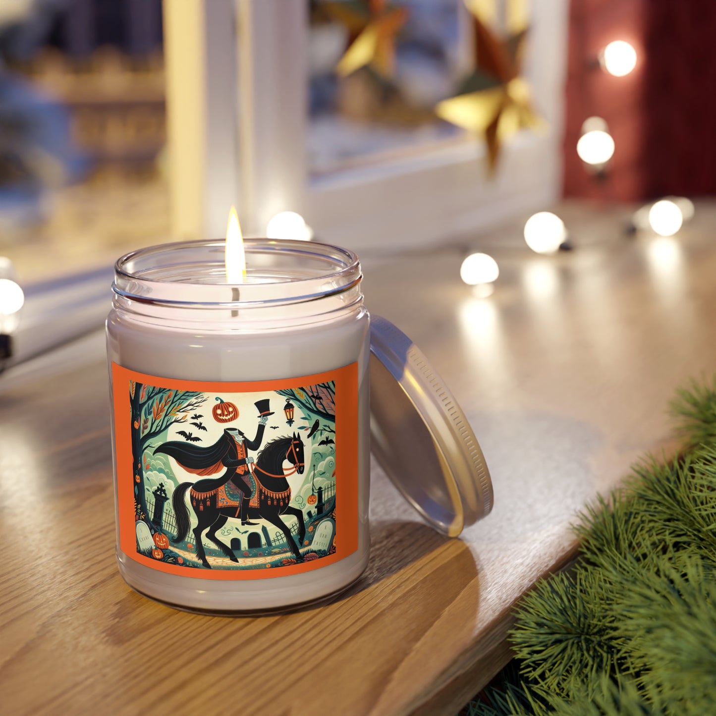 Sleepy Hollow, Headless Horseman, Halloween, Autumn, Fall, Scented Candle, Choice, Pumpkin Ginger, Comfort Spice, Vanilla Bean, Unscented