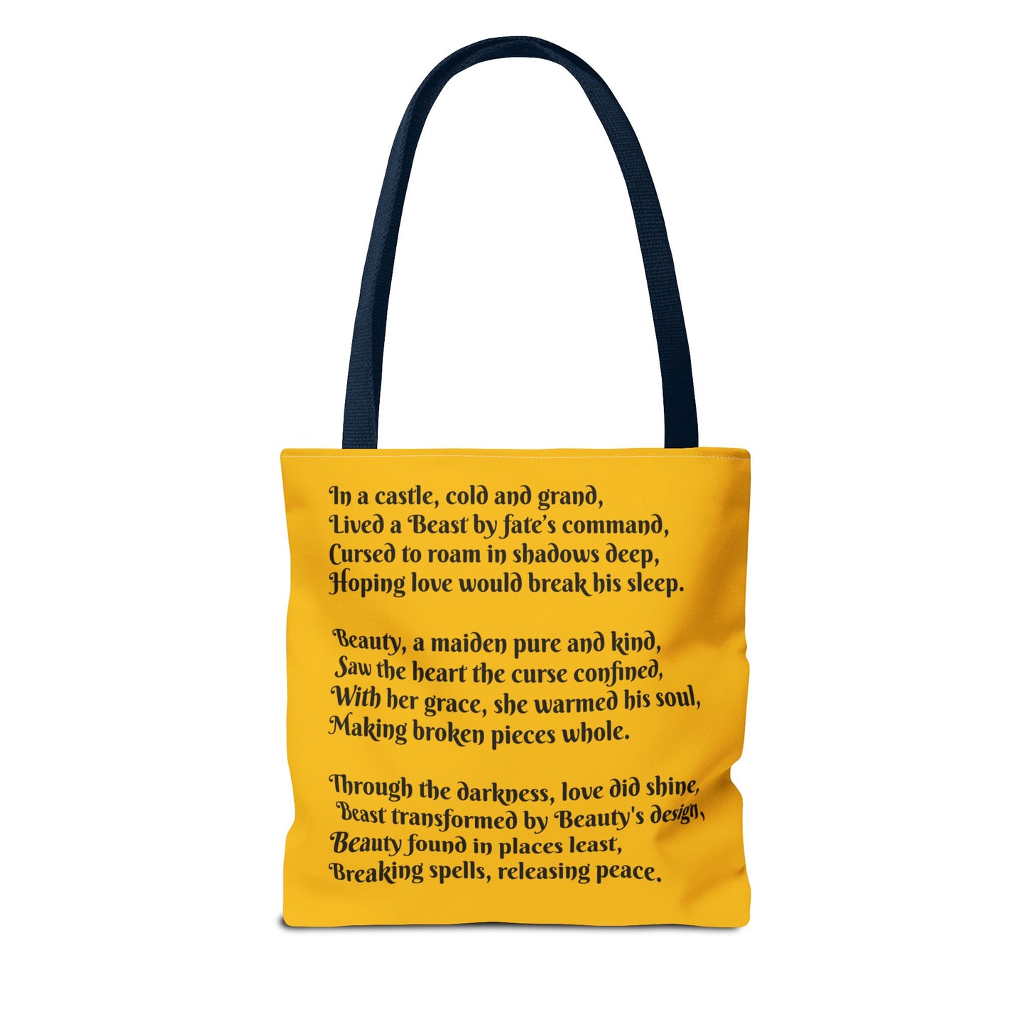 Beauty and the Beast, Fairy Tale, Tote Bag, Book Bag, Library Bag, Gift