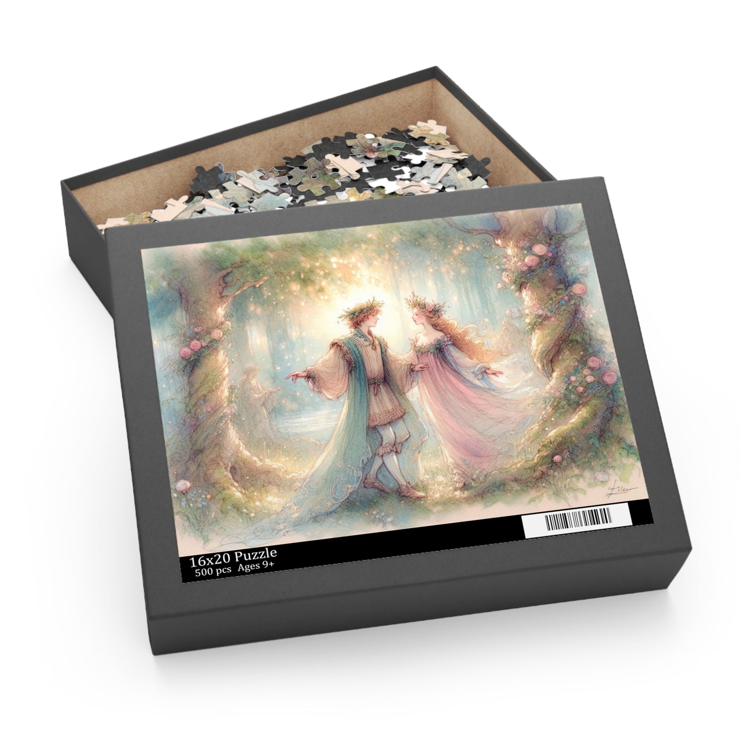 Fairy Tale Puzzle | Enchanting Jigsaw for Couples & Families | Shakespeare Theme, 120, 252, 500 Pieces