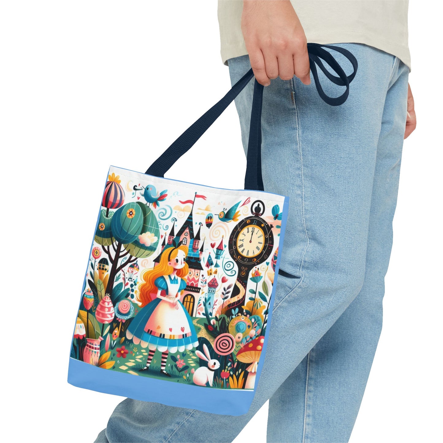 Alice in Wonderland, Fairytale, Lewis Carroll, Tote Bag, Book Bag, School, Library, Book Club