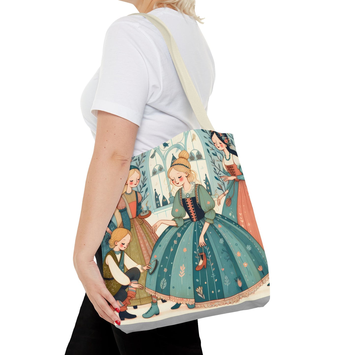Cinderella, Fairy Tale, Tote Bag, Book Bag, Library Bag, Gift