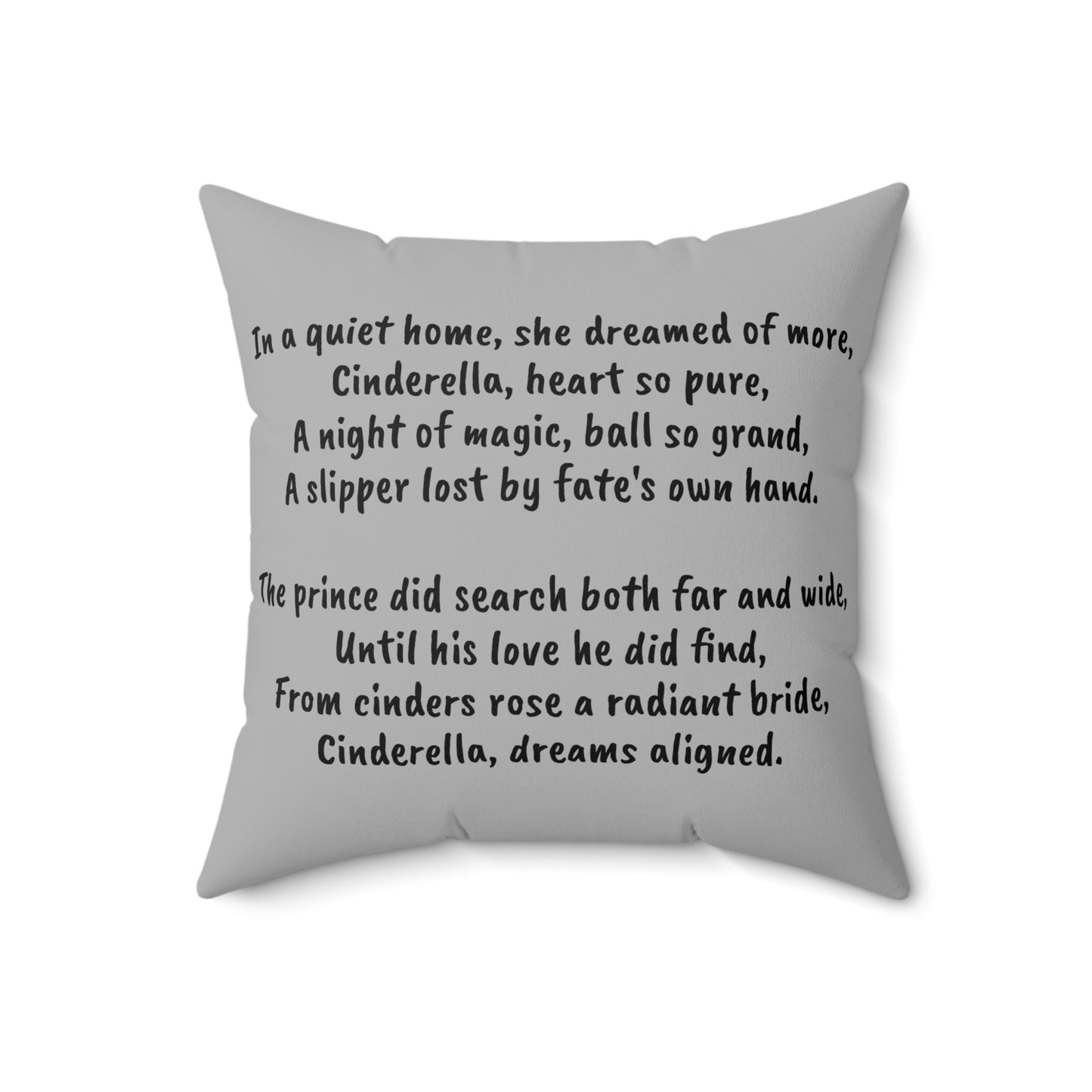 Cinderella, Fairy Tale, Square Pillow, Library, Book Nook, Reading Corner, Educational, Library