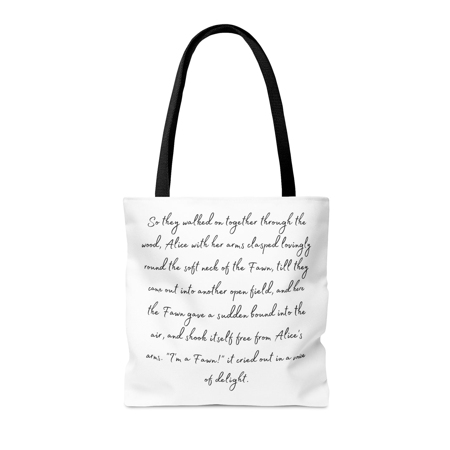 Alice in Wonderland, Lewis Carroll, Fawn Tote Bag