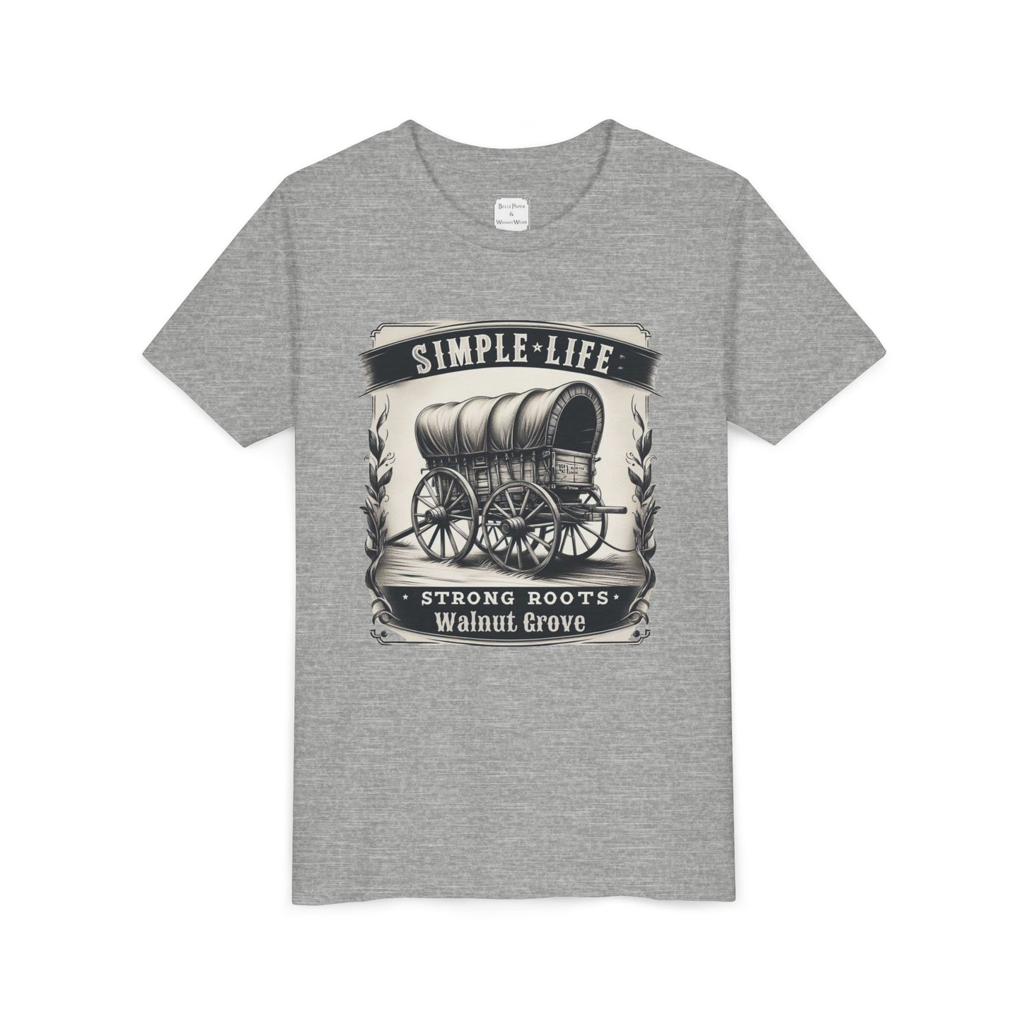 Walnut Grove Youth Tee, Laura Ingalls Wilder Simple Life Design, Vintage Style Shirt, Kids Graphic Tee, Farmhouse Kids Apparel, Adventure