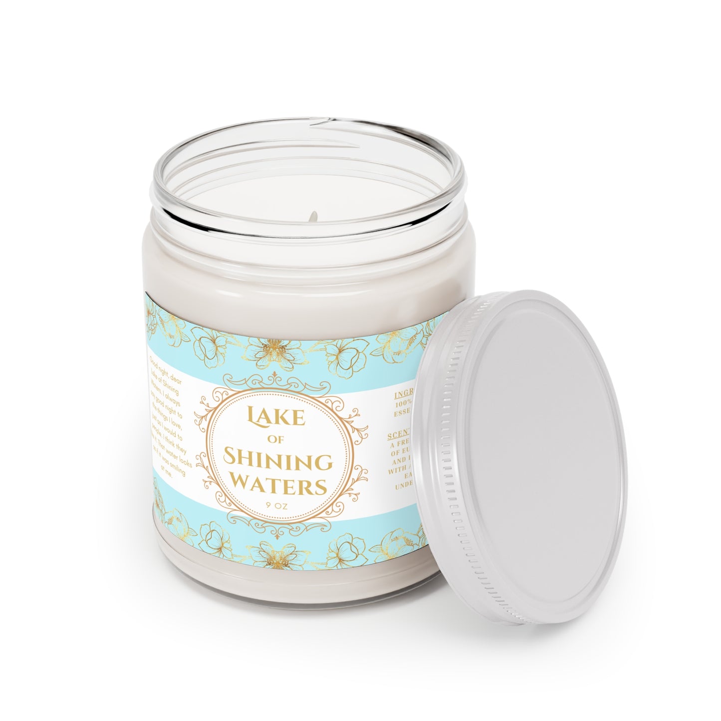 Anne of Green Gables, Lake of Shining Waters, Scented, Candles, 9oz, Gift, Eucalyptus Lavender Herb scent