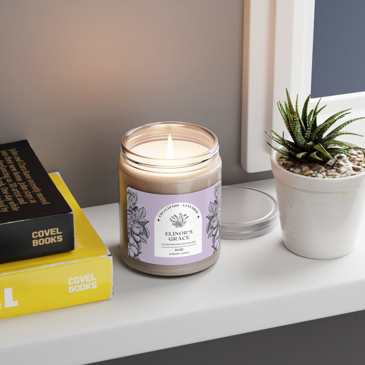 Regency, Jane Austen, Austenite, Candle, Elinor, Dashwood, Sense and Sensibility, Gift, Shower, Birthday, Scented Soy Candle, 9oz