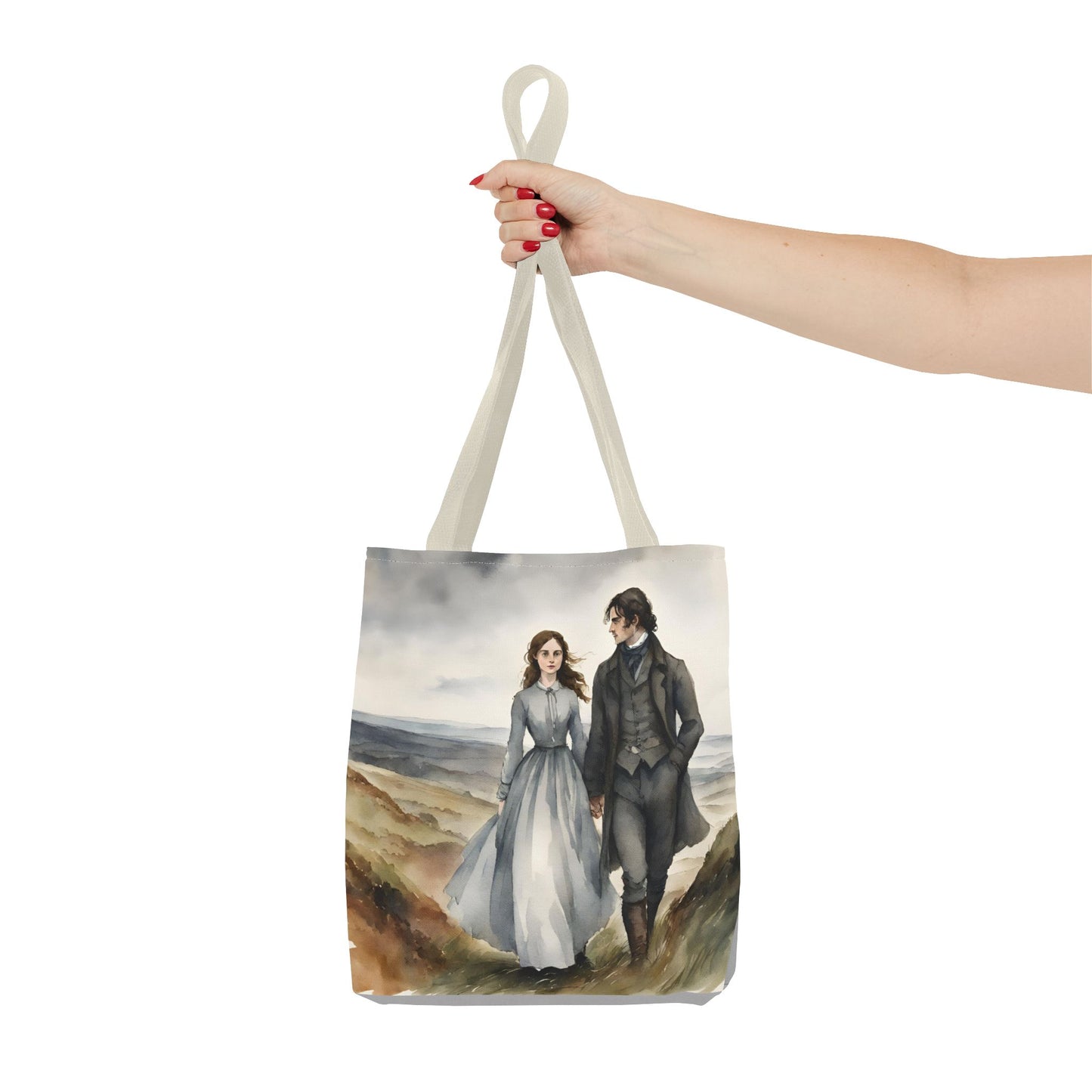 Wuthering Heights, Emily Bronte, Tote Bag, School Bag, Book Bag, Library Bag