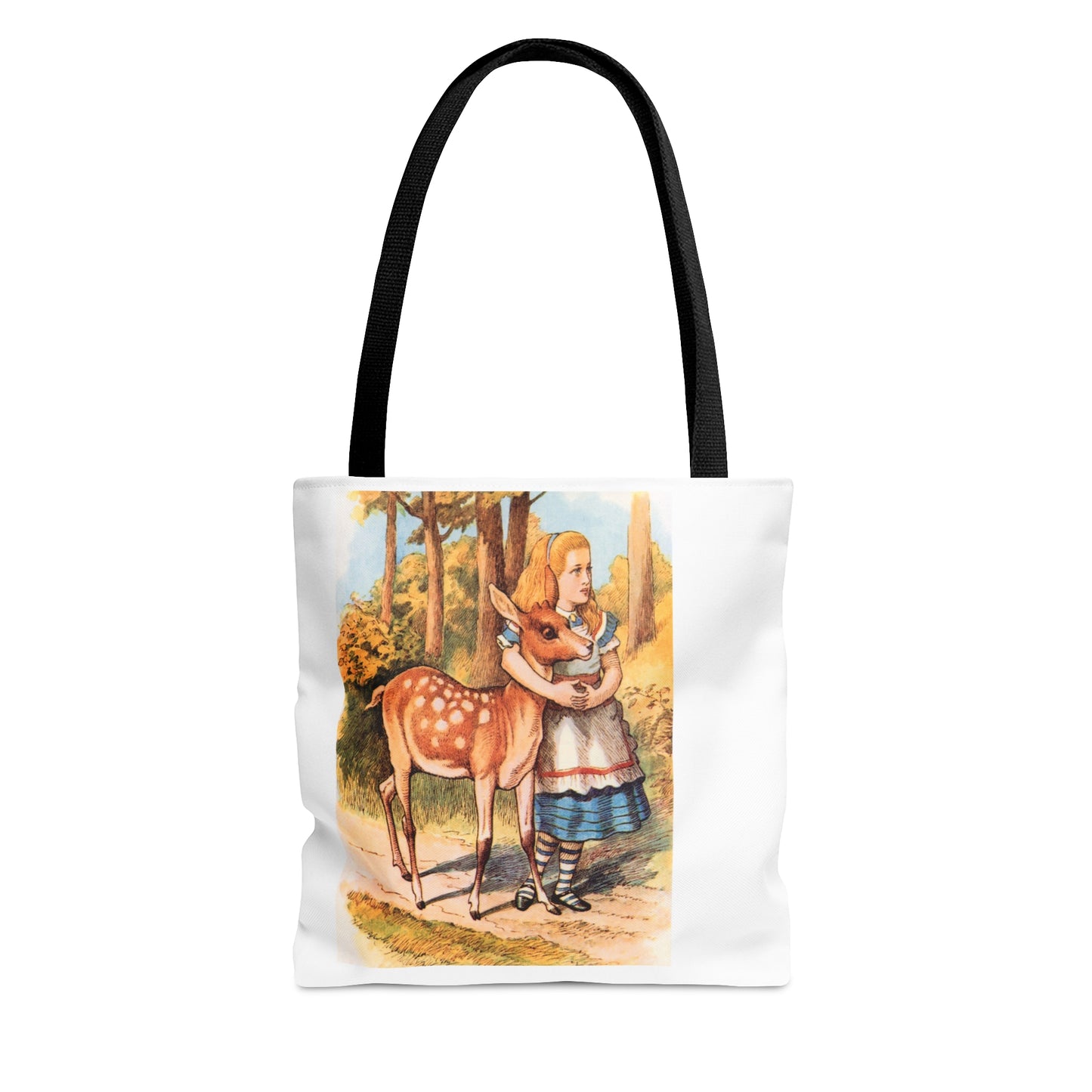 Alice in Wonderland, Lewis Carroll, Fawn Tote Bag