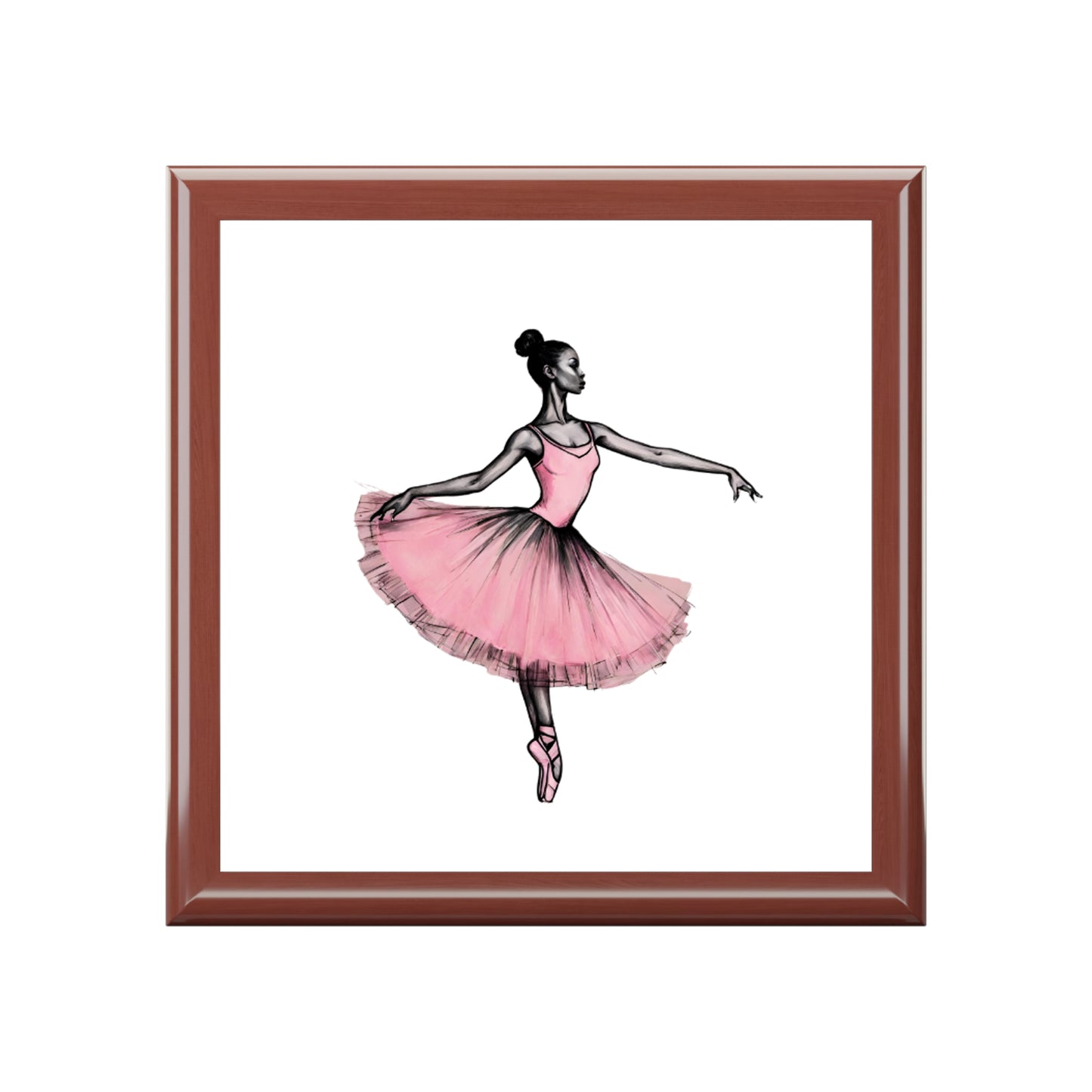 Black, African, Ballet, Dancer, Gift, Jewelry Box