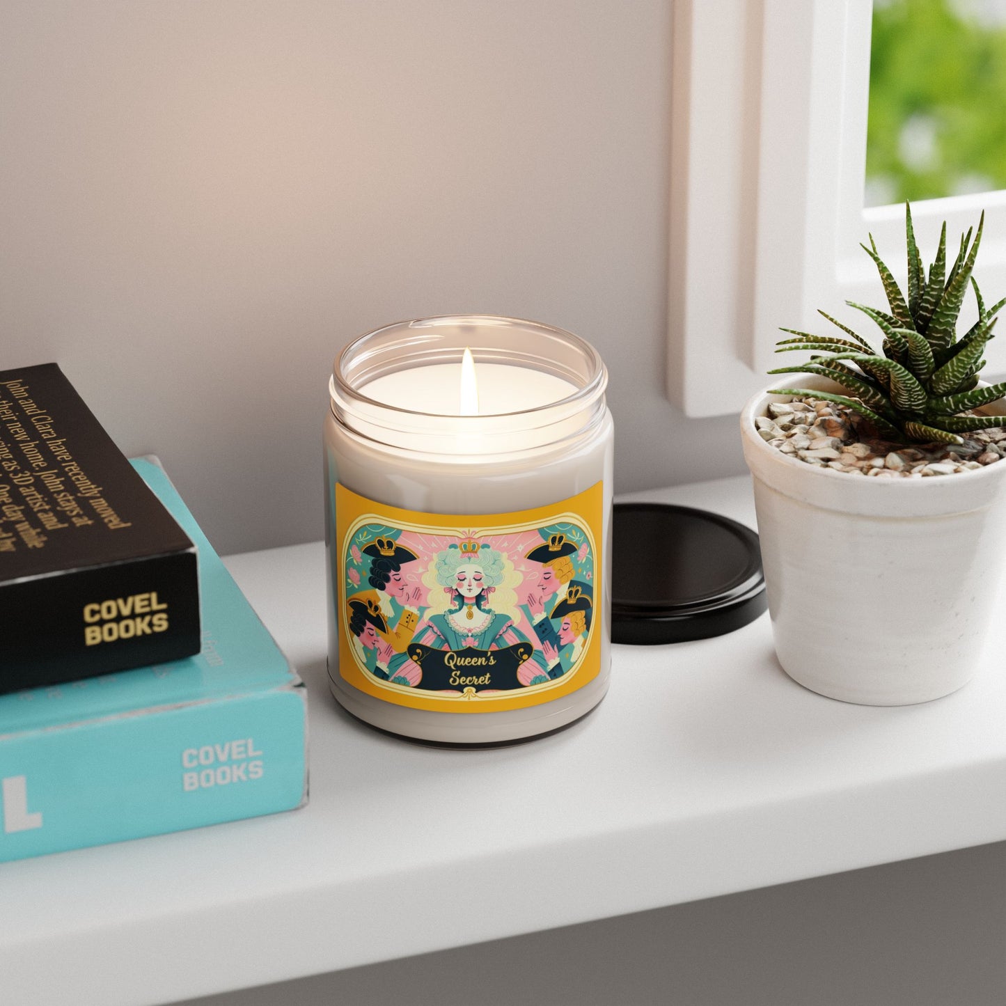 Parisian Queen Marie Antoinette Passionfruit Scented Soy Candle 9oz, Gift for Her, Shower Favor, French Decor, Luxury Home Fragrance