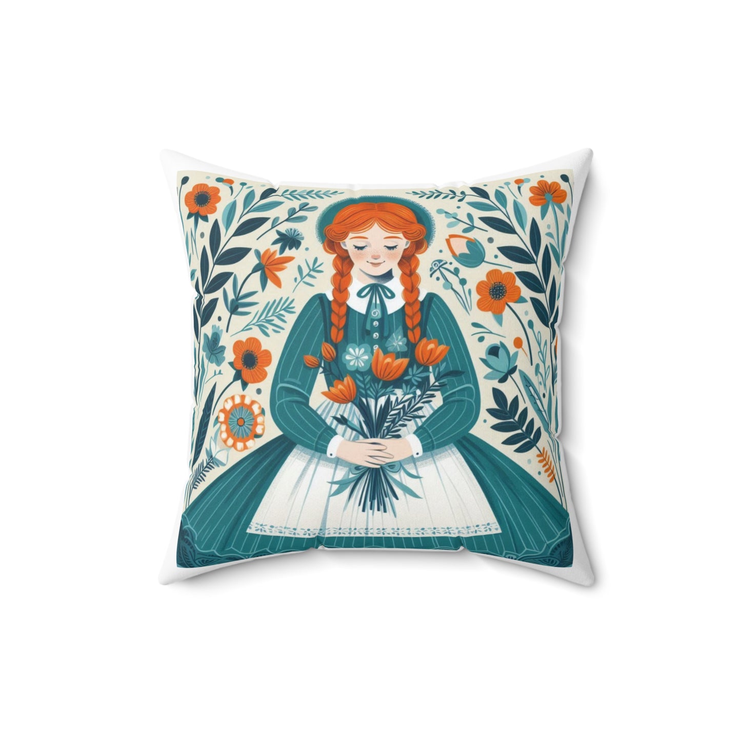 Anne of Green Gables, Lucy Maud Montgomery, Square Pillow, Literary Pillow, Book Nook, Reading Corner, Library, Educational
