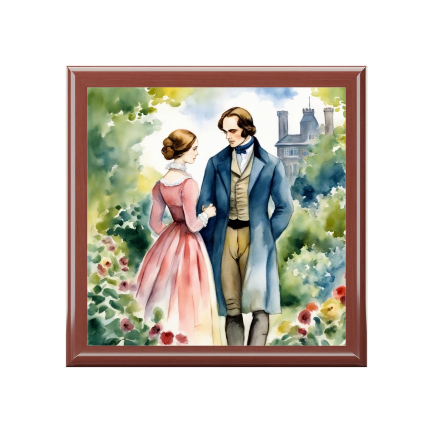Charlotte Bronte, Jane Eyre, Edward Rochester, Regency, Gift, Book, Reader, English Literature, Jewelry Box