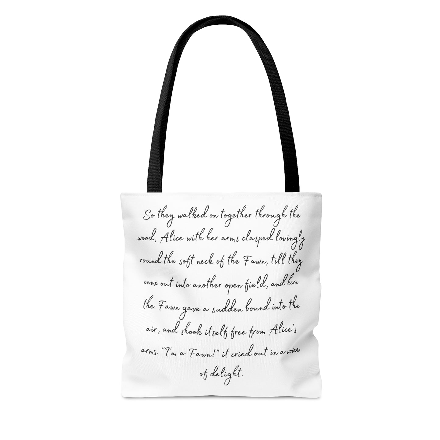 Alice in Wonderland, Lewis Carroll, Fawn Tote Bag