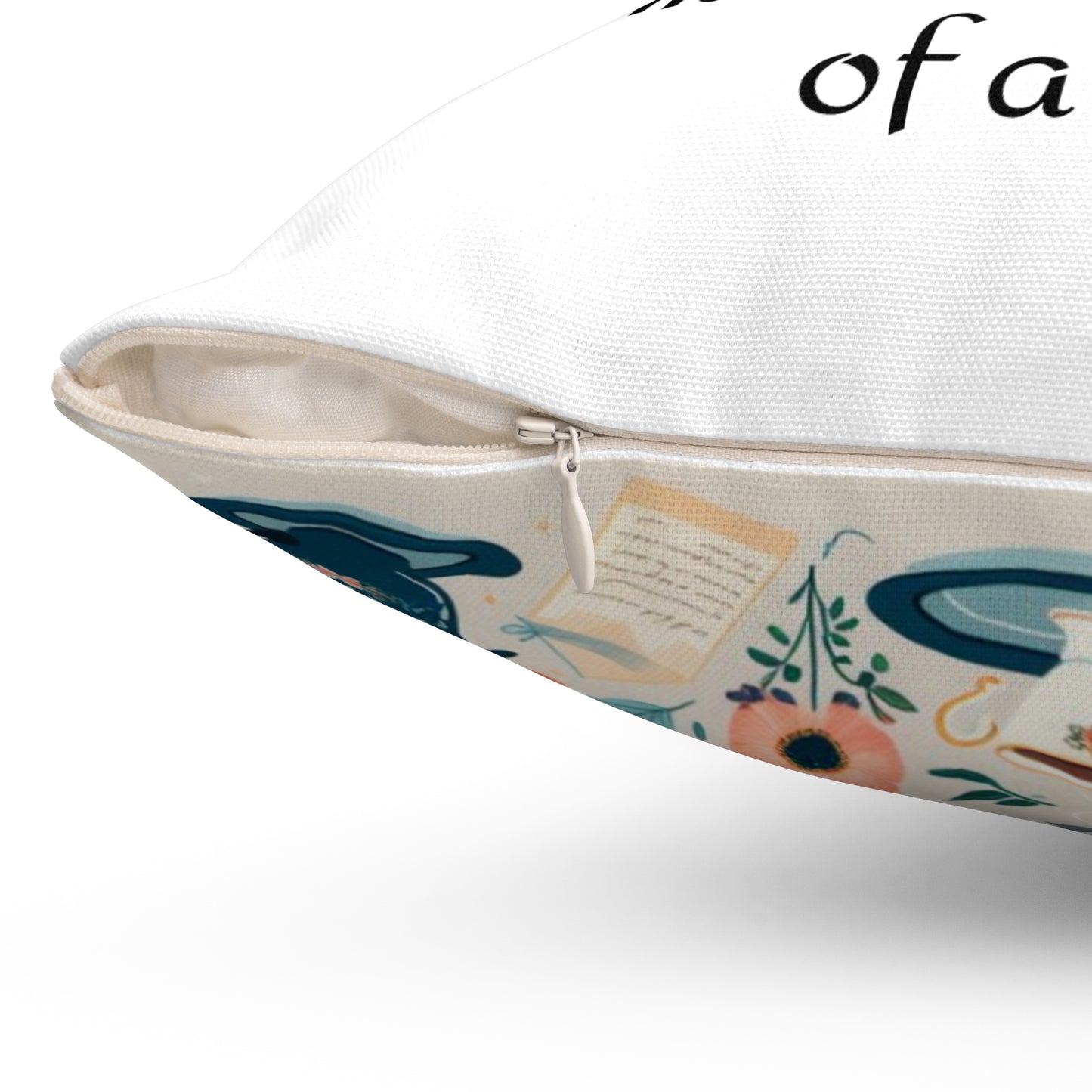 Pride and Prejudice, Jane Austen, Regency, Square Pillow