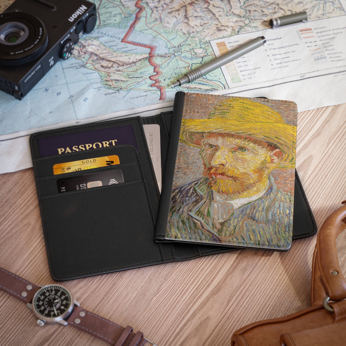 Van Goh, Self Portrait, Passport Cover