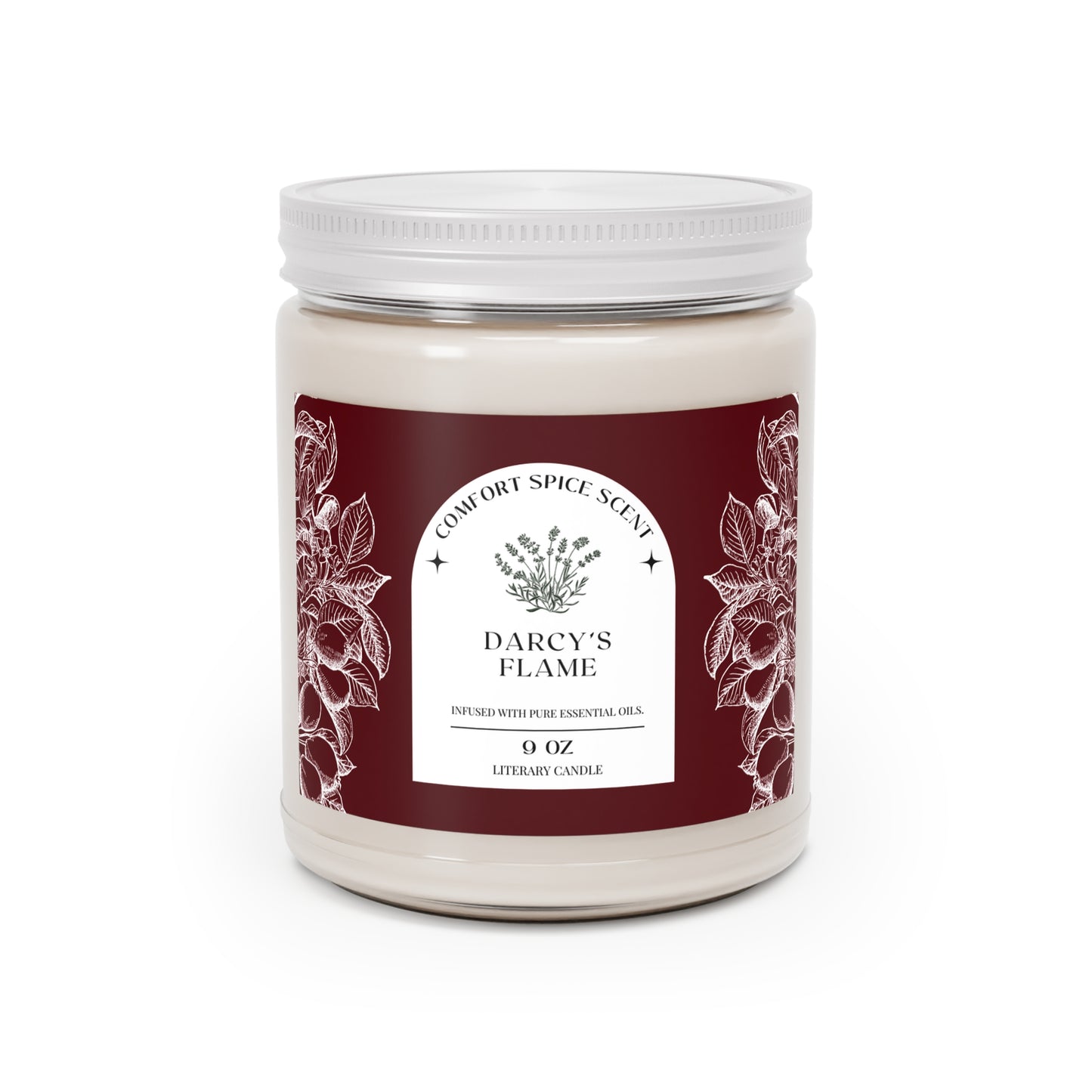 Regency, Jane Austen, Austenite, Candle, Literature, Darcy's Flame, Gift, Reader, Bookworm, Shower, Birthday, Scented Soy Candle, 9oz
