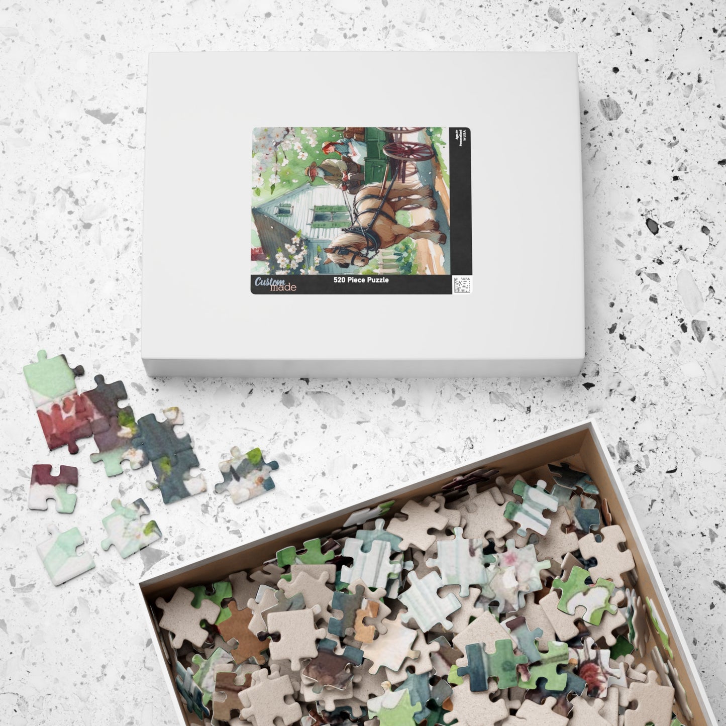 Anne of Green Gables Puzzle, Lucy Maud Montgomery Literary Jigsaw Gift, Educational Game, Matthew Cuthbert - 110, 252, 520-piece