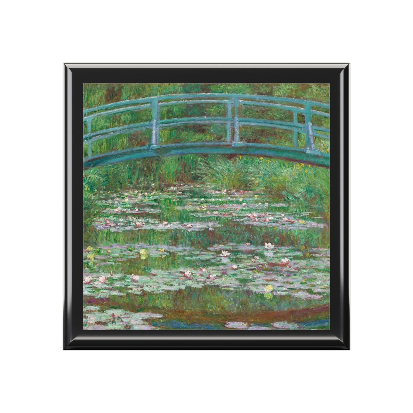 Claude Monet, Japanese Bridge, Waterlilies, Impressionist, Museum, Art Lover, Gift, Student, Jewelry Box