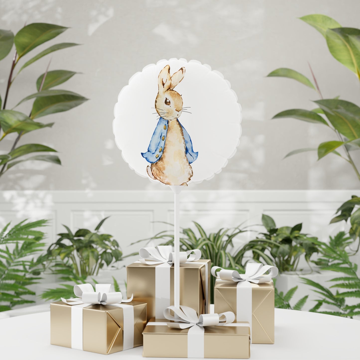 Balloon Decor, Peter Rabbit Beatrix Potter Party Centerpiece, Heart-Shaped & Round, Baby Showers Birthday Parties, Whimsical