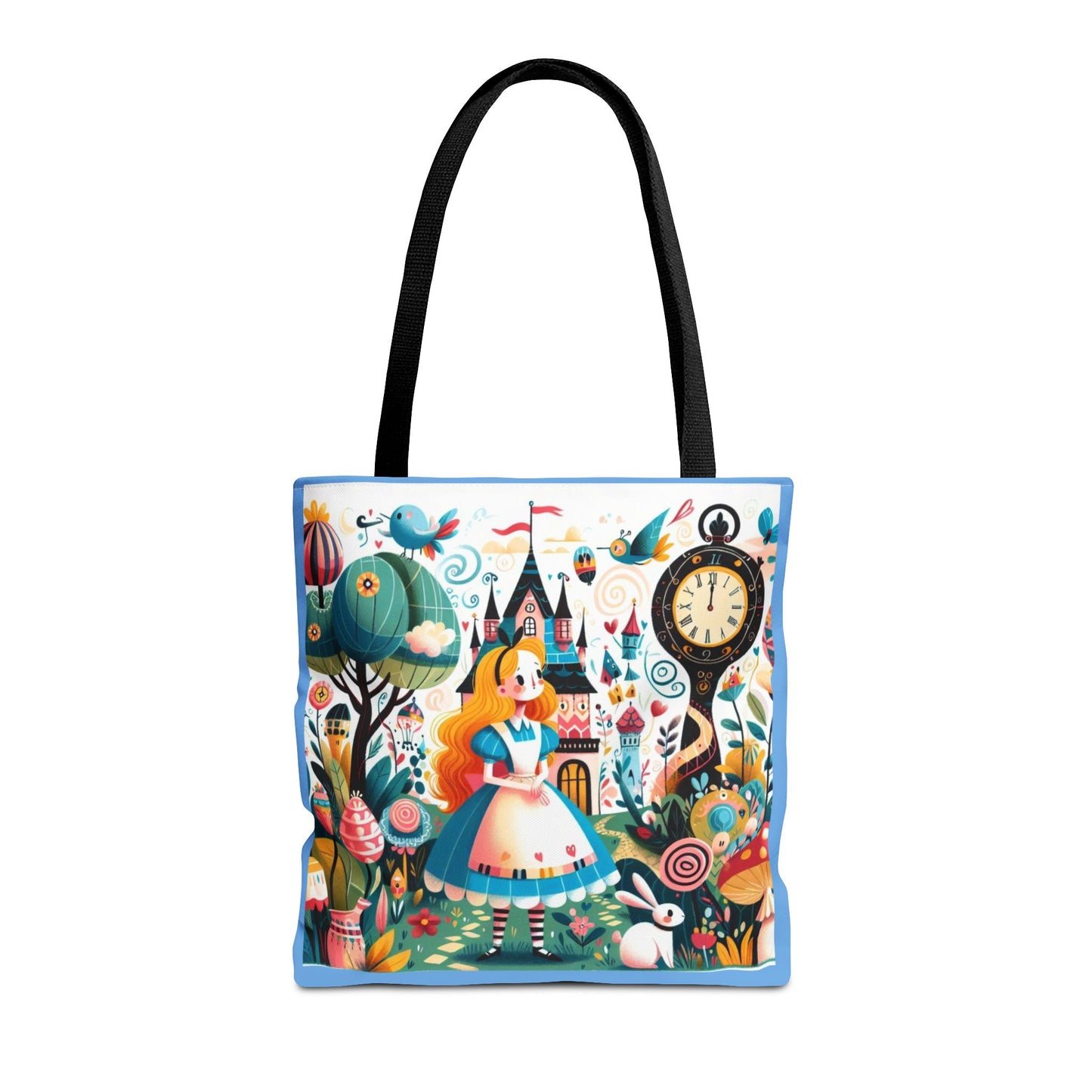 Alice in Wonderland, Fairytale, Lewis Carroll, Tote Bag, Book Bag, School, Library, Book Club