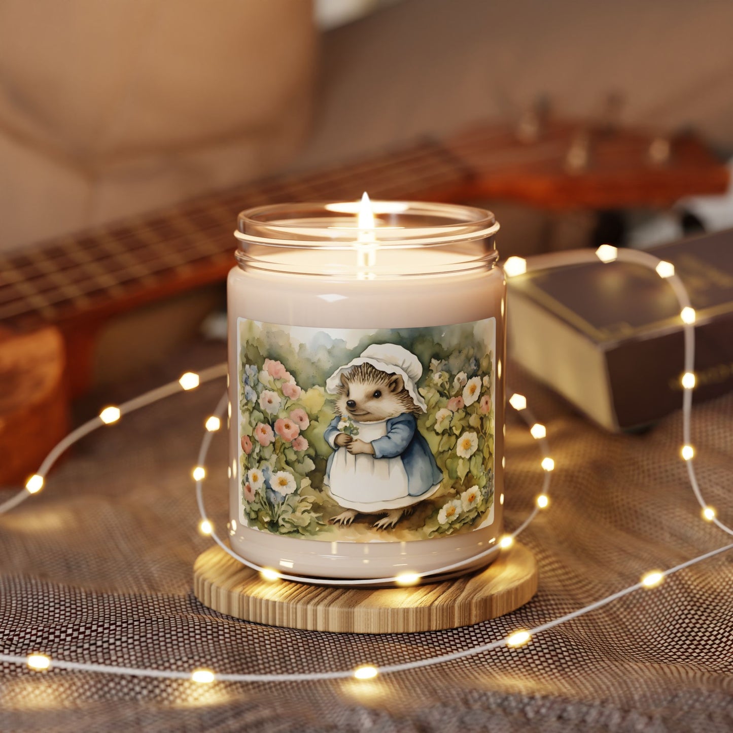 Beatrix Potter, Hedgehog, Mrs Tiggy Winkle, Scented Soy Candle, 9oz, Easter, Baby Shower, Children, Spring, Gift