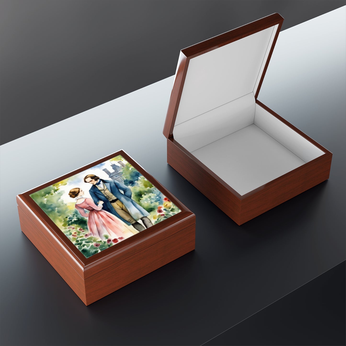 Charlotte Bronte, Jane Eyre, Edward Rochester, Regency, Gift, Book, Reader, English Literature, Jewelry Box