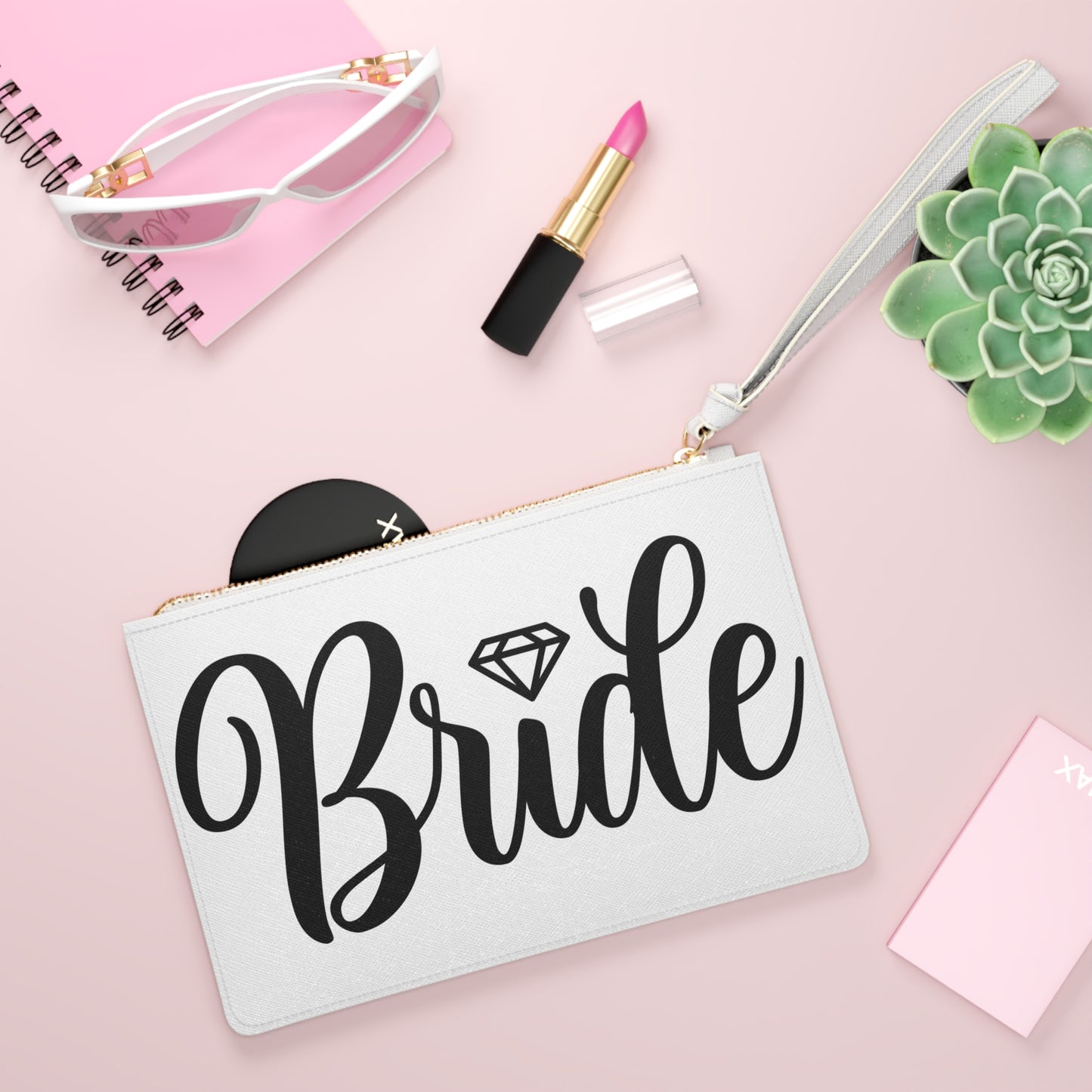 Bride, Bride Squad, Bridal Party, Wedding, Cosmetic Pouch, Shower, Bachelorette, Gift, Clutch Bag, Gift, Favor