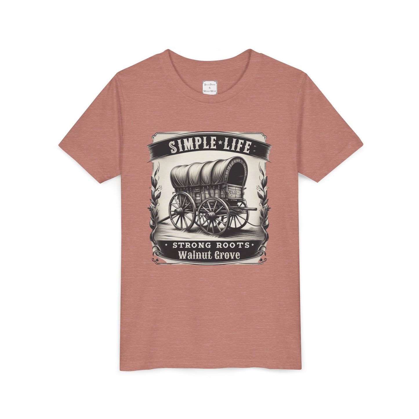 Walnut Grove Youth Tee, Laura Ingalls Wilder Simple Life Design, Vintage Style Shirt, Kids Graphic Tee, Farmhouse Kids Apparel, Adventure