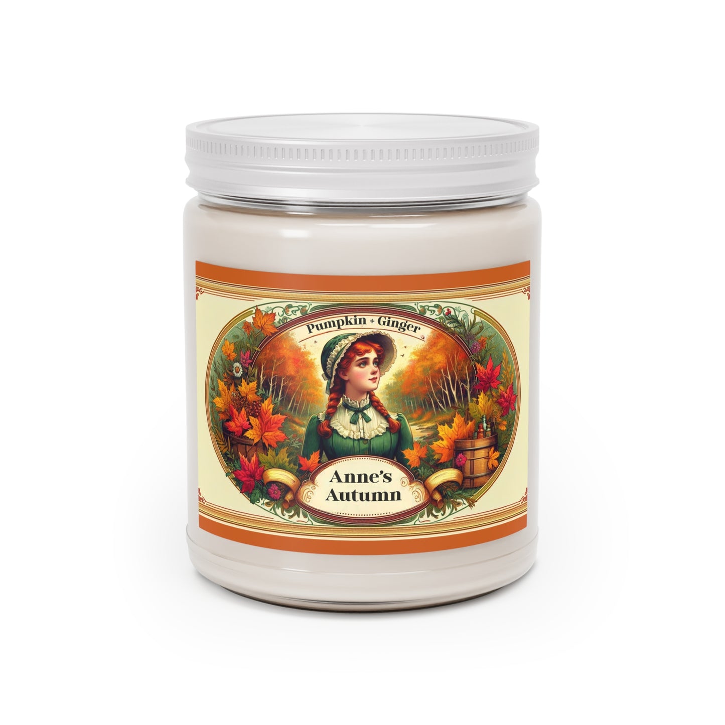 Anne of Green Gables Candle, Cozy Autumn Scented Candle, Pumpkin Ginger Aroma, Fall Harvest Decor, Literary Gift for Book Lovers