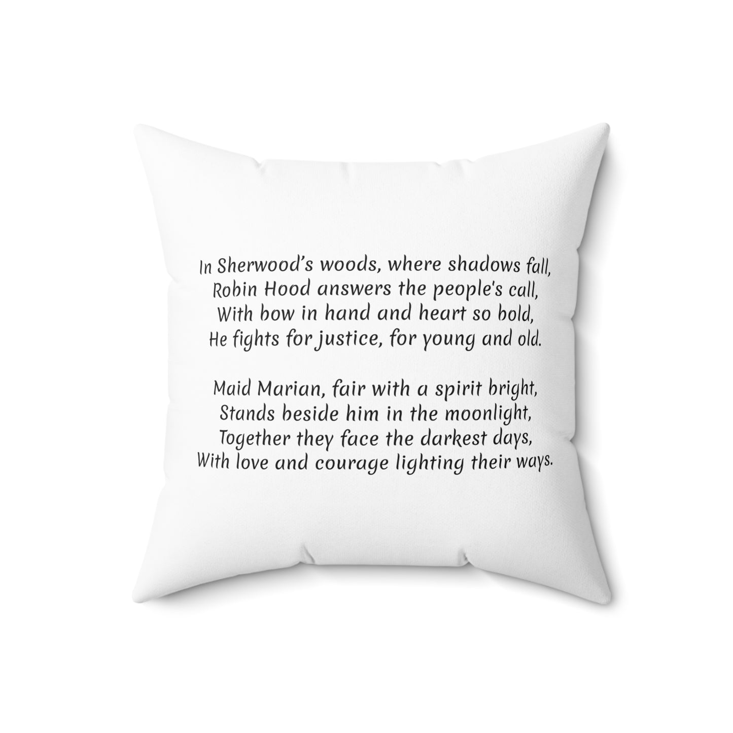 Robin Hood Maid Marion, Medieval, Literary, Cushion, Library, Book Nook, Square Pillow, Home Decor, Bedding Gift