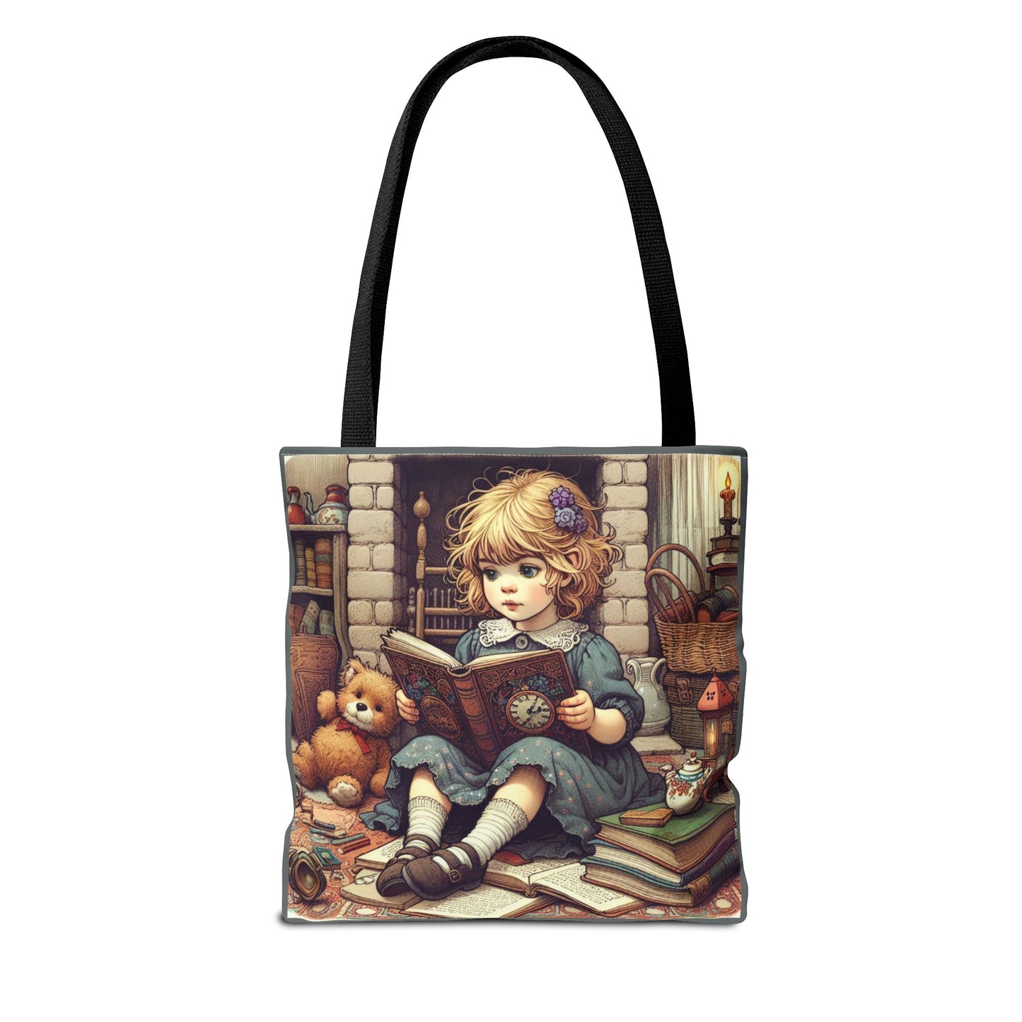 Whimsical Reading Tote Bag - Perfect for Book Lovers, Kids, Librarians, Gifts, Tote for School and Stories