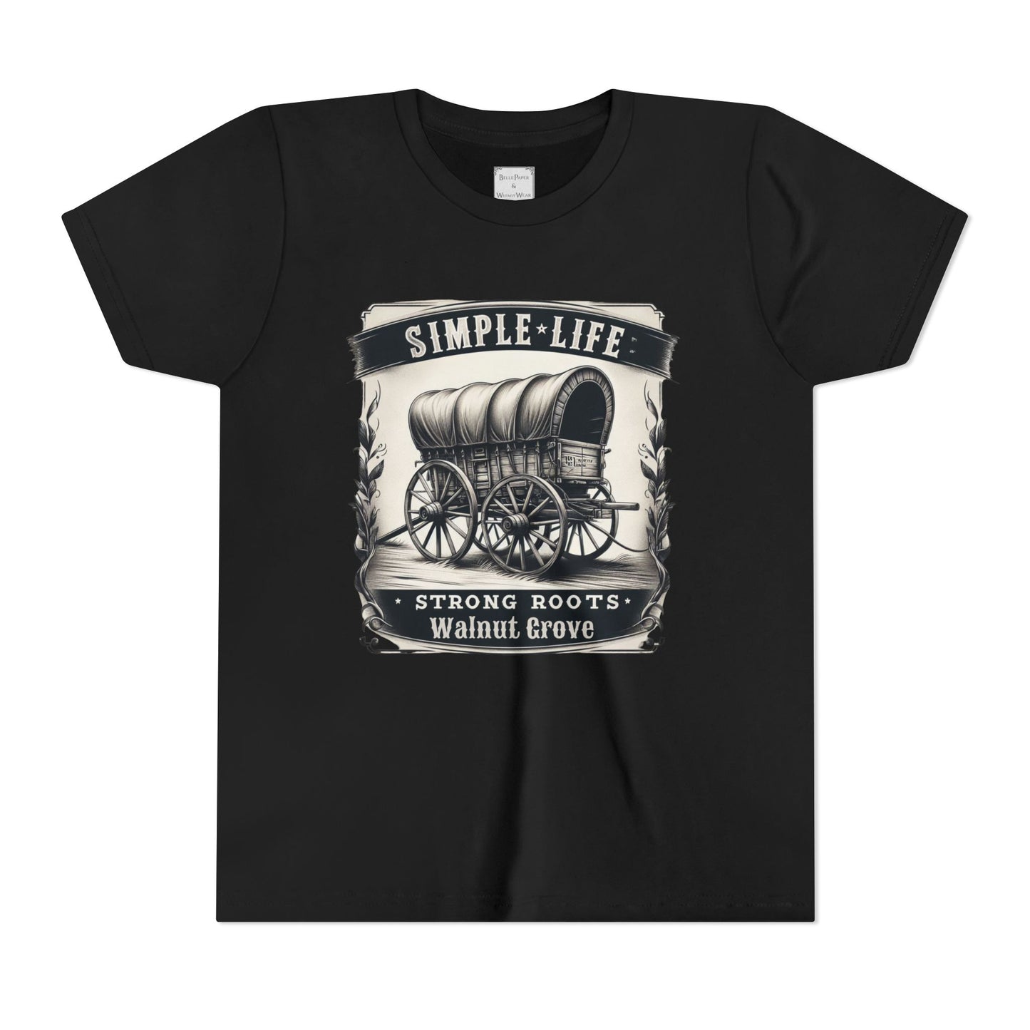 Walnut Grove Youth Tee, Laura Ingalls Wilder Simple Life Design, Vintage Style Shirt, Kids Graphic Tee, Farmhouse Kids Apparel, Adventure