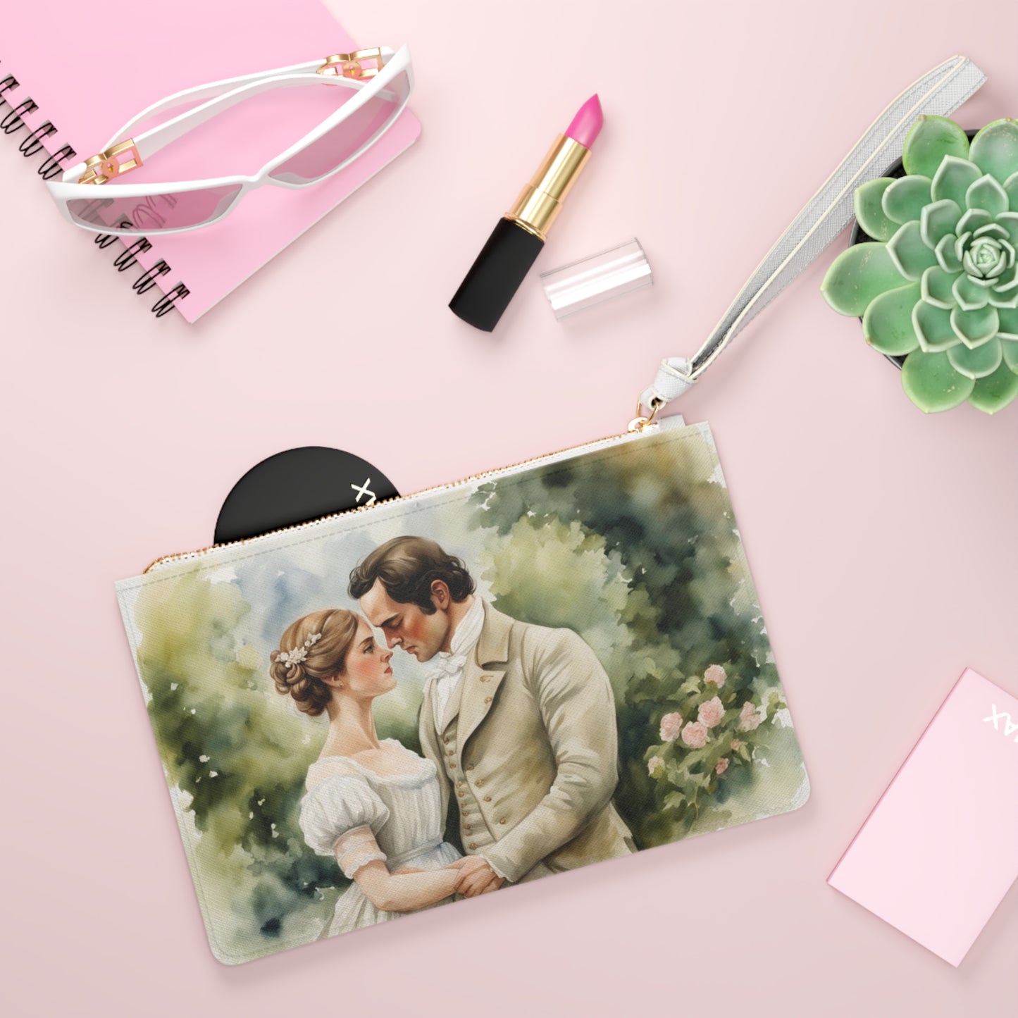 Jane Austen, Emma, Mr. Knightly, Wedding, Regency, Book, Reader, Bookworm, pencil pouch, hostess gift, Clutch Bag