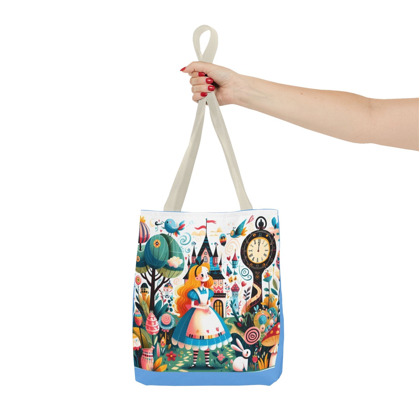 Alice in Wonderland, Fairytale, Lewis Carroll, Tote Bag, Book Bag, School, Library, Book Club