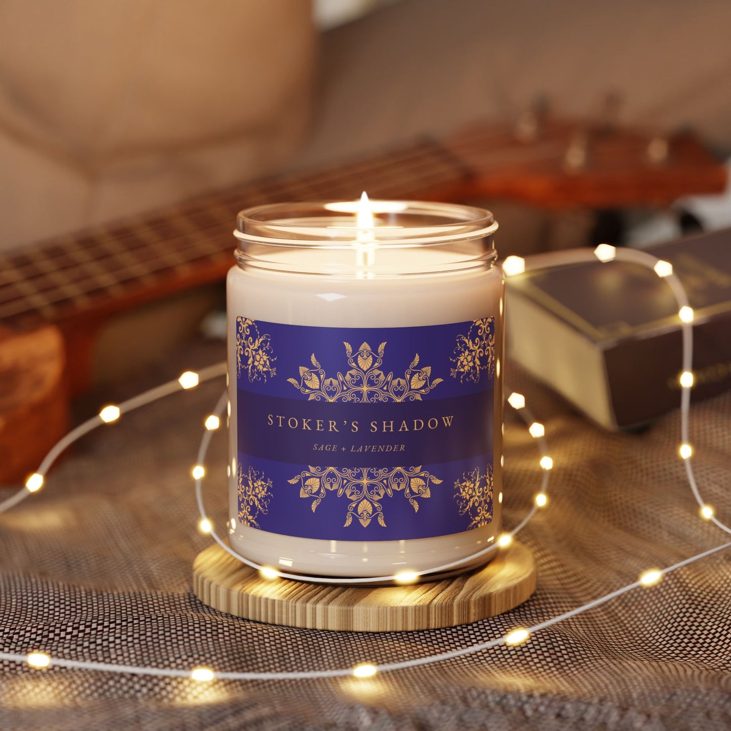 Bram Stoker, Dracula, Literary Candle, Gift, Gothic Literature, Scented Soy Candle, 9oz, Sage and Lavender Scent