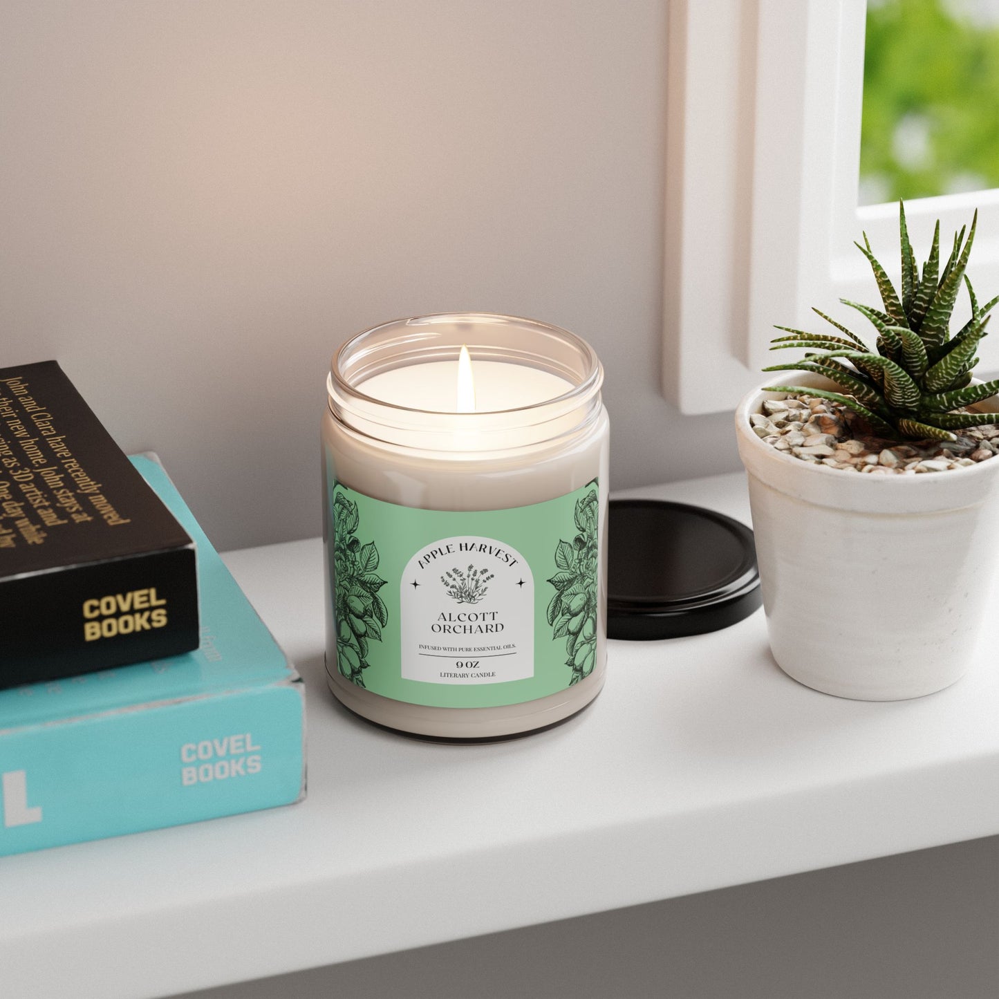 Little Women, Louisa May Alcott, American Writer, Gift, Concord, Orchard House, Library, Bookworm, Wedding, Reader, Scented Soy Candle, 9oz