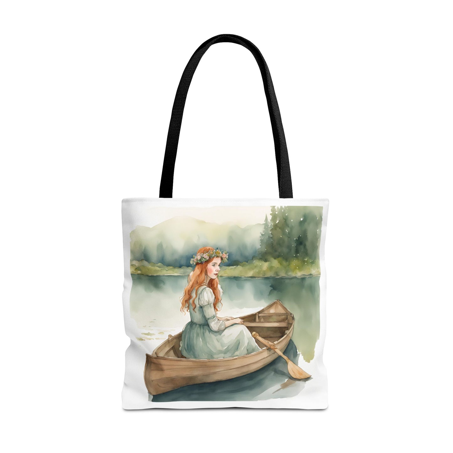 Anne of Green Gables, Lady of Shalott, Lucy Maud Montgomery, Tote Bag, Alfred Lord Tennyson, School Bag, Book Bag, Library Bag, Gift