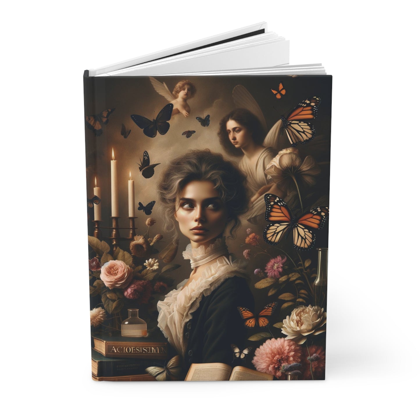Dark Academia, Gothic, Botany, Butterfly, Victorian, Diary, Student, School, Gift, Literatrue, Hardcover Journal Matte