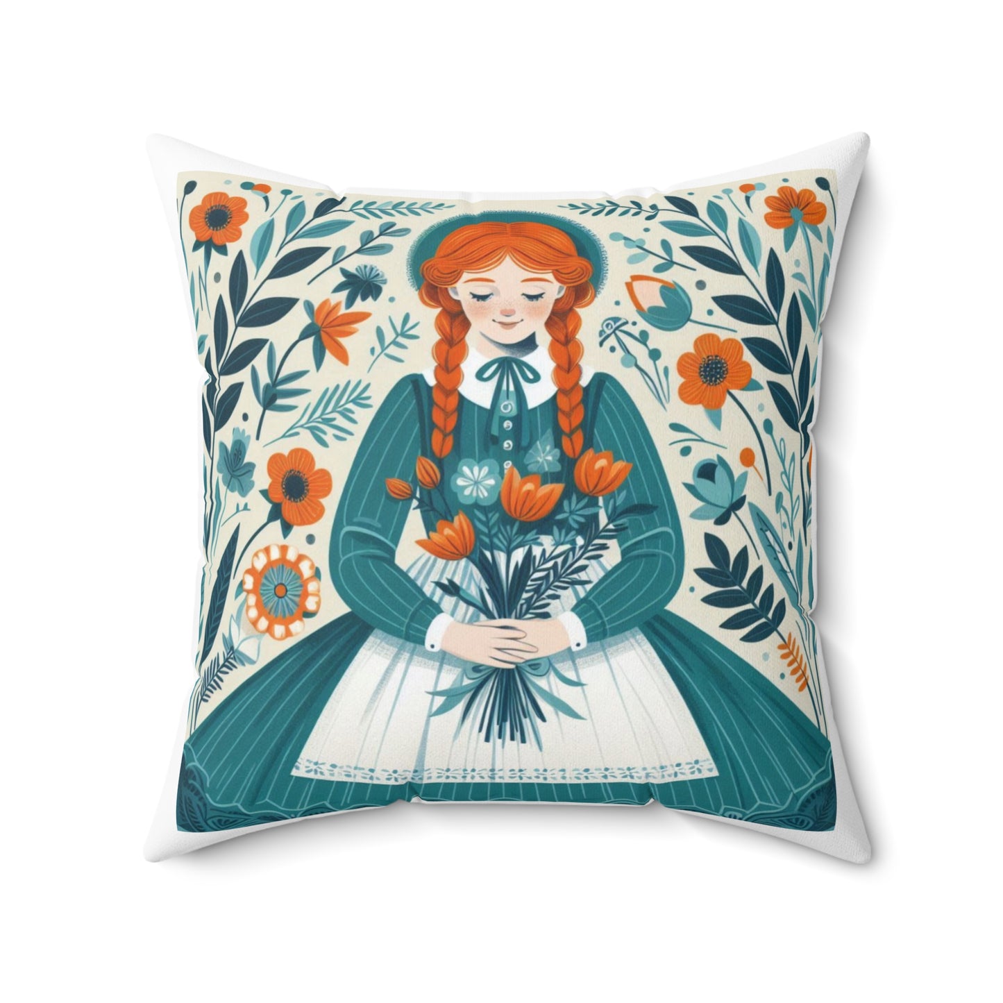 Anne of Green Gables, Lucy Maud Montgomery, Square Pillow, Literary Pillow, Book Nook, Reading Corner, Library, Educational