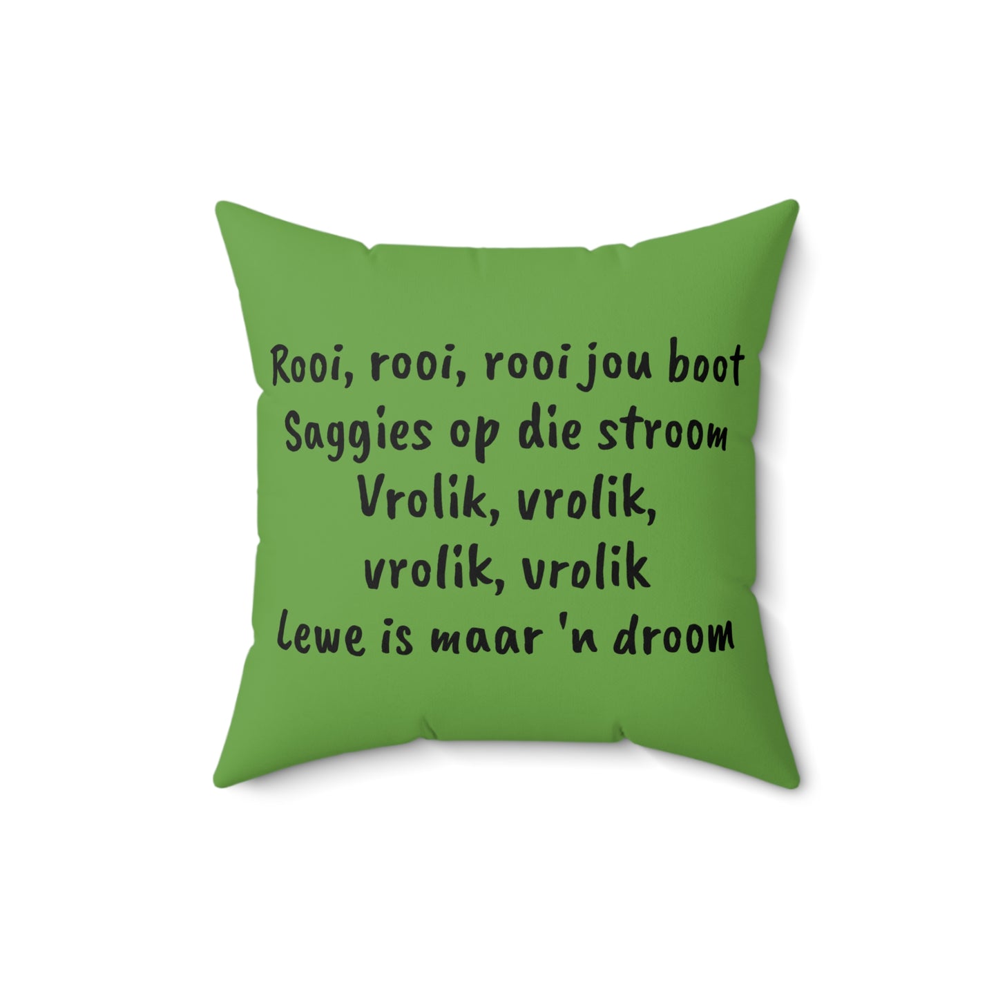 Africa, Afrikaans, Row Row Your Boat, Square Pillow, Nursery Rhyme, Library, Book Nook, Reading Corner, Educational, Gift Classroom